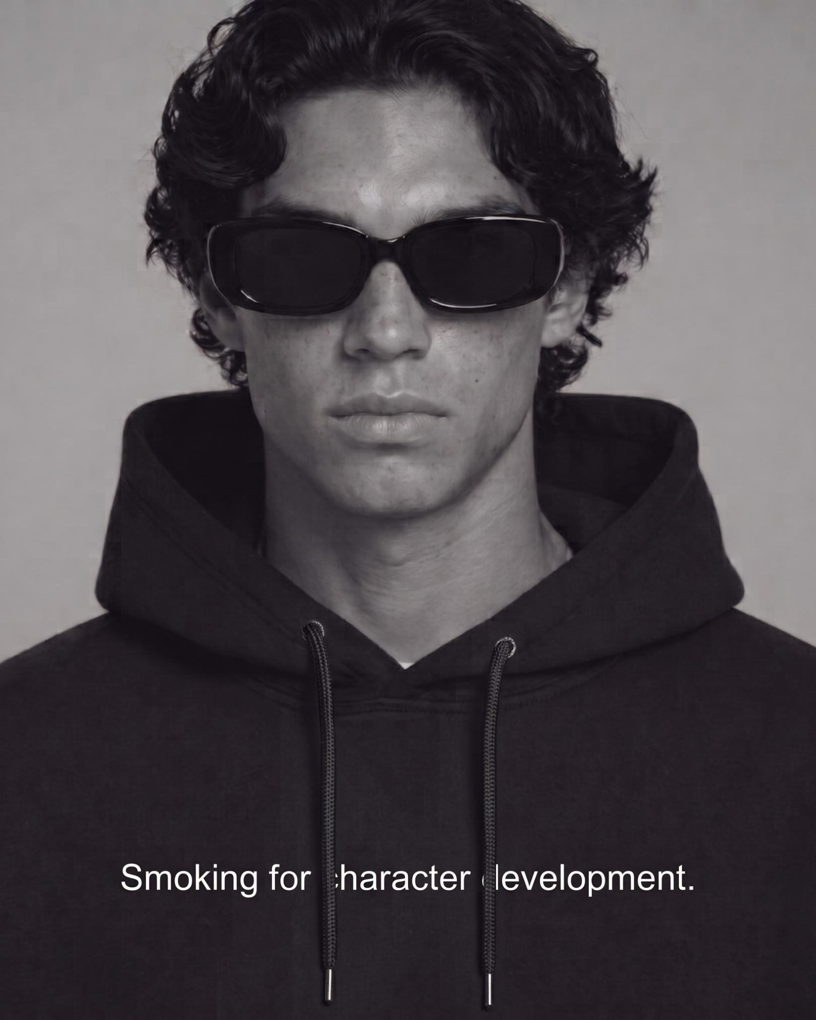 SMOKING FOR CHARACTER DEVELOPMENT - HEAVYWEIGHT UNISEX HOODIE